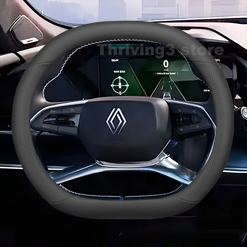 Tech Accessories Hub - Leather Car Steering Wheel Cover For