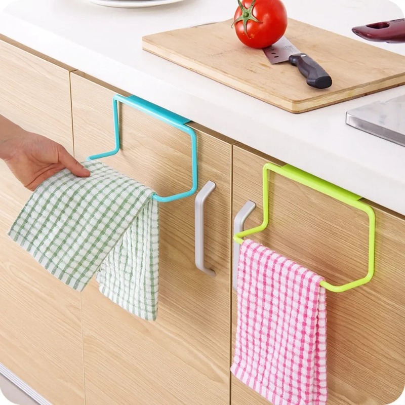 Tech Accessories Organizer - 1PC Plastic Hanging Holder Towel Rack