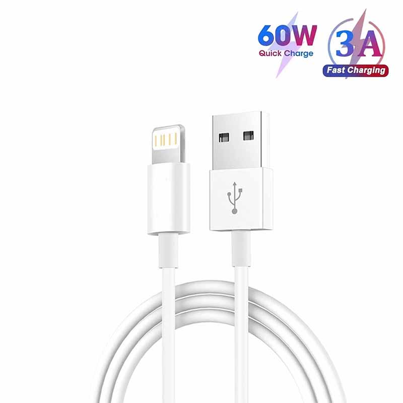 Tech Accessories Phone - 3A USB A to Lightning Cable