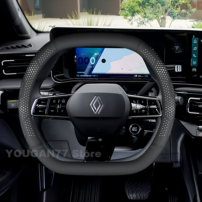 Tech Accessories Hub - Leather Car Steering Wheel Cover For