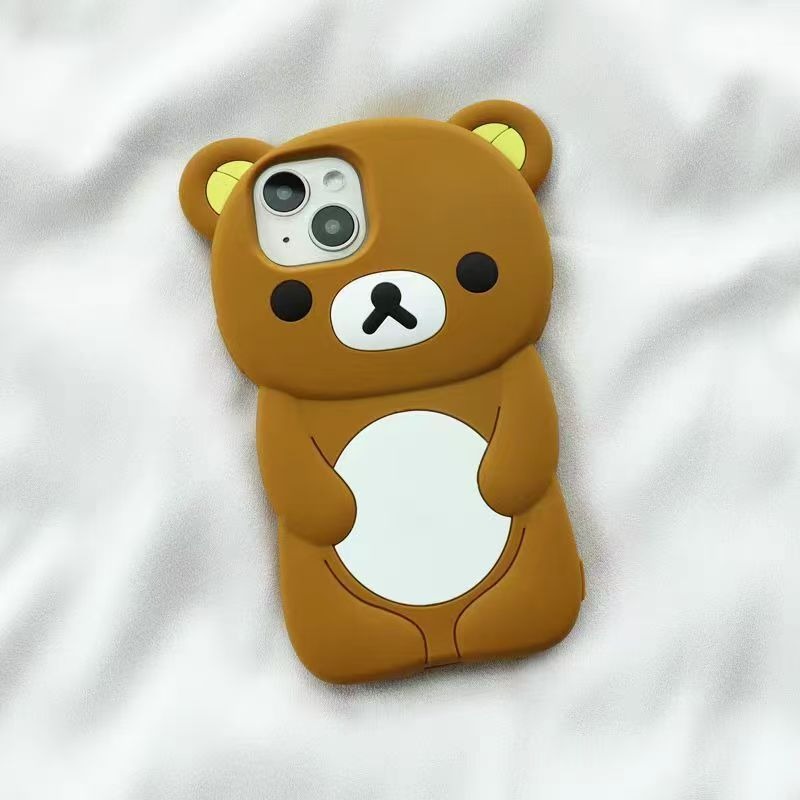 Tech Accessories Phone - Rilakkuma Silicone Phone Case Cute Cartoon