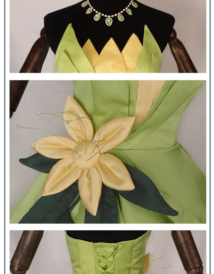 Princess Tiana Dress Cosplay C - Tech Hair Accessories ulasan dan harga