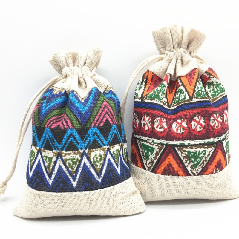 Ethnic Style Drawstring Bag Je - Travel Cable Organizer ulasan dan harga