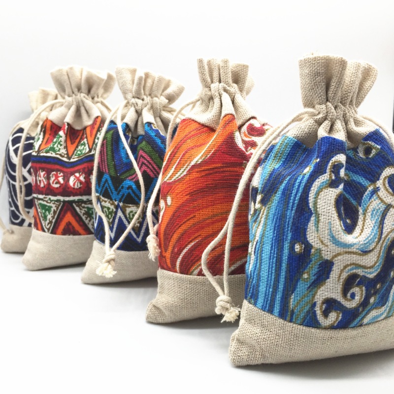Ethnic Style Drawstring Bag Je - Travel Cable Organizer ulasan dan harga