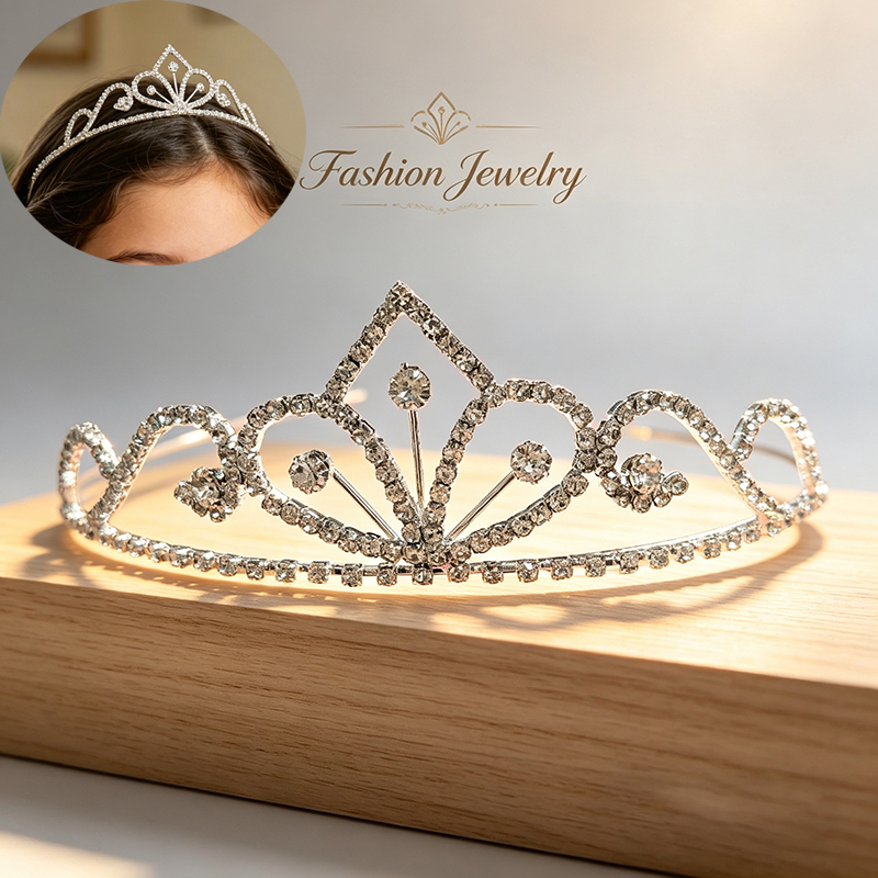 Silver Color Rhinestone Bridal - Tech Hair Accessories ulasan dan harga