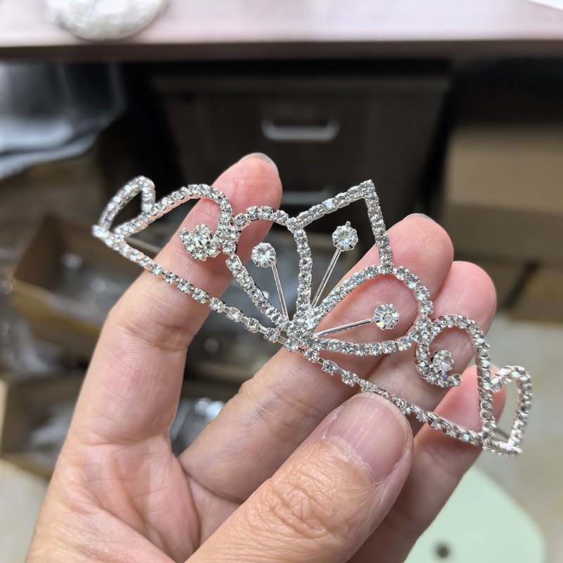 Silver Color Rhinestone Bridal - Tech Hair Accessories ulasan dan harga