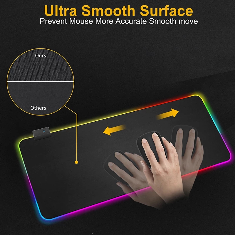 LED Luminous Gaming Mouse Pad  - Tech Desktop Accessories ulasan dan harga