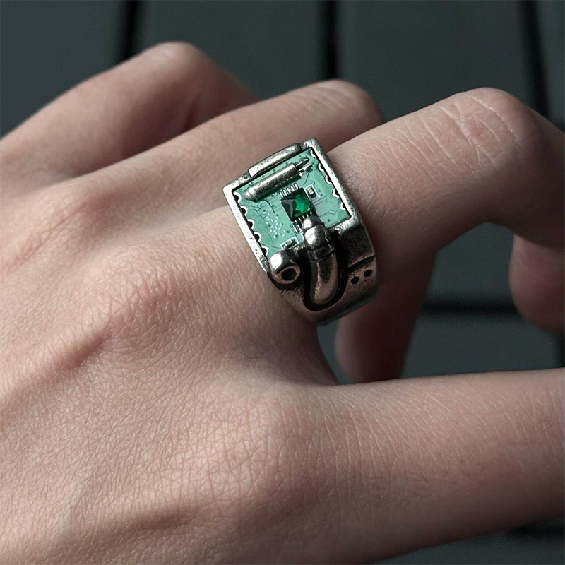 Tech Inspired PCB Pattern Ring - Tech Accessories Industry ulasan dan harga