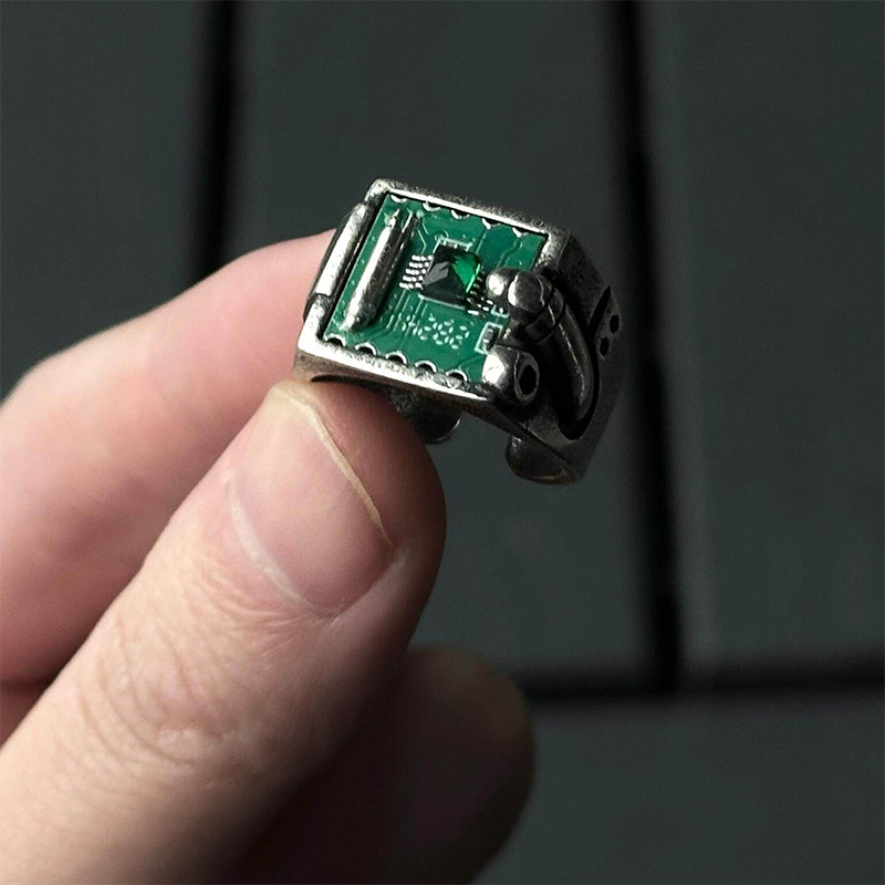 Tech Inspired PCB Pattern Ring - Tech Accessories Industry ulasan dan harga