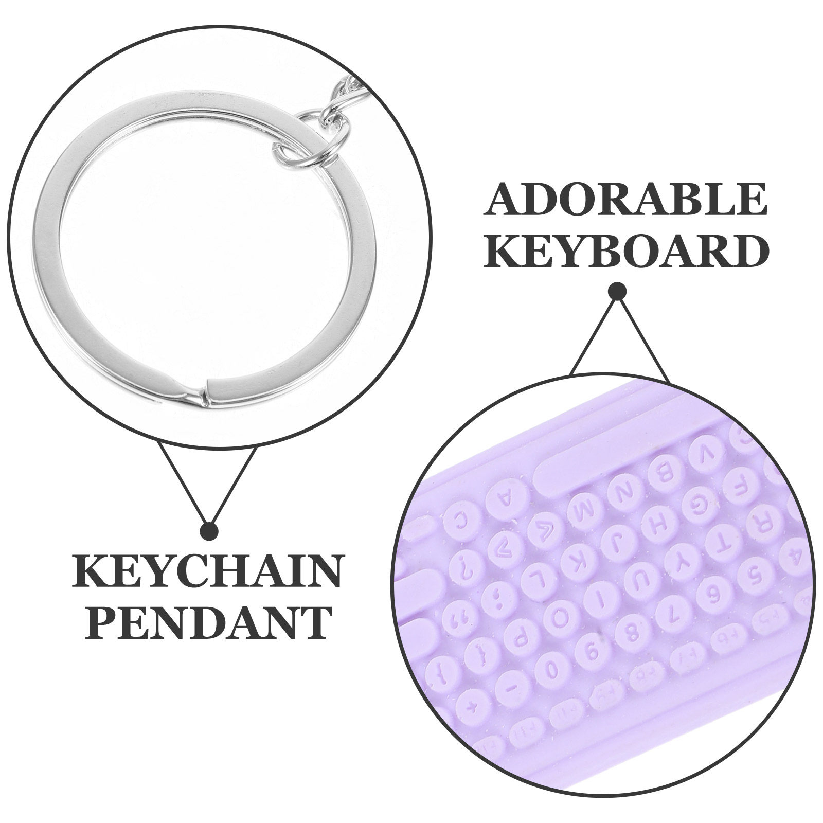 Mini Keyboard and Mouse Keycha - Tech Accessories Backpack ulasan dan harga
