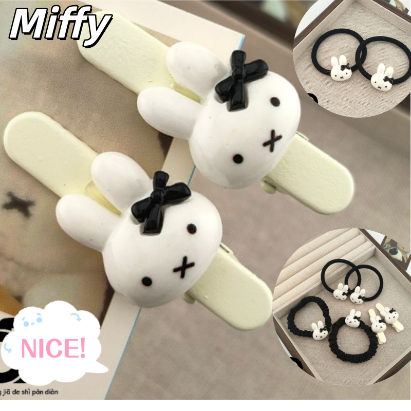 Cute Miffy Bunny Bow Hair Tie, - Tech Hair Accessories ulasan dan harga