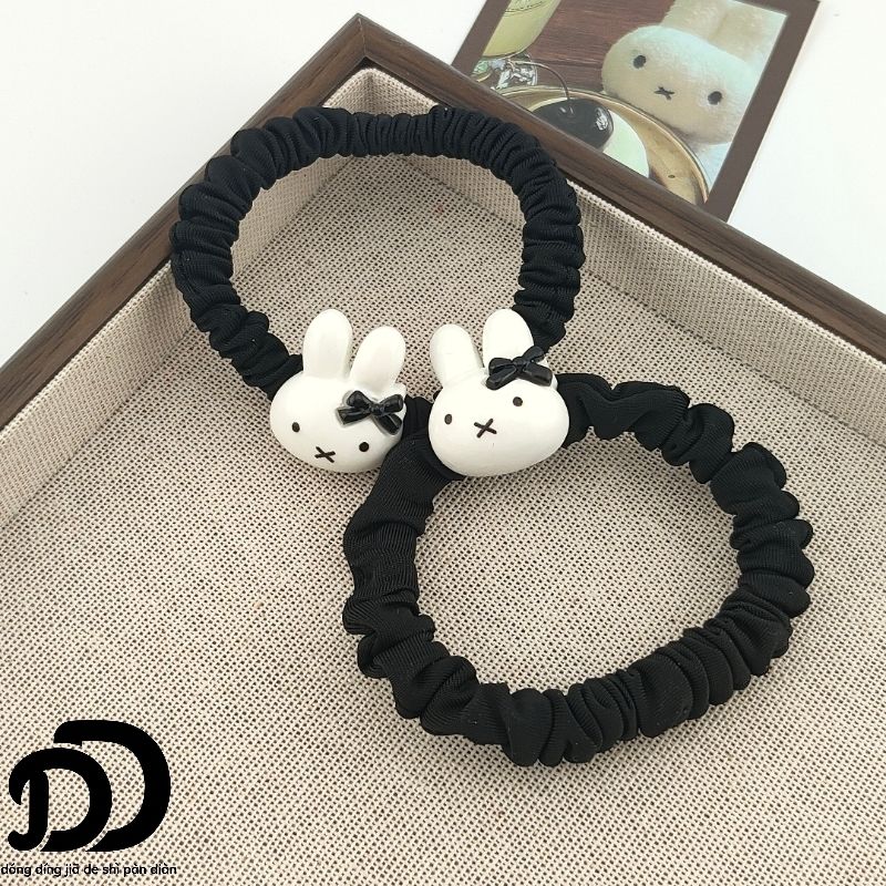 Cute Miffy Bunny Bow Hair Tie, - Tech Hair Accessories ulasan dan harga