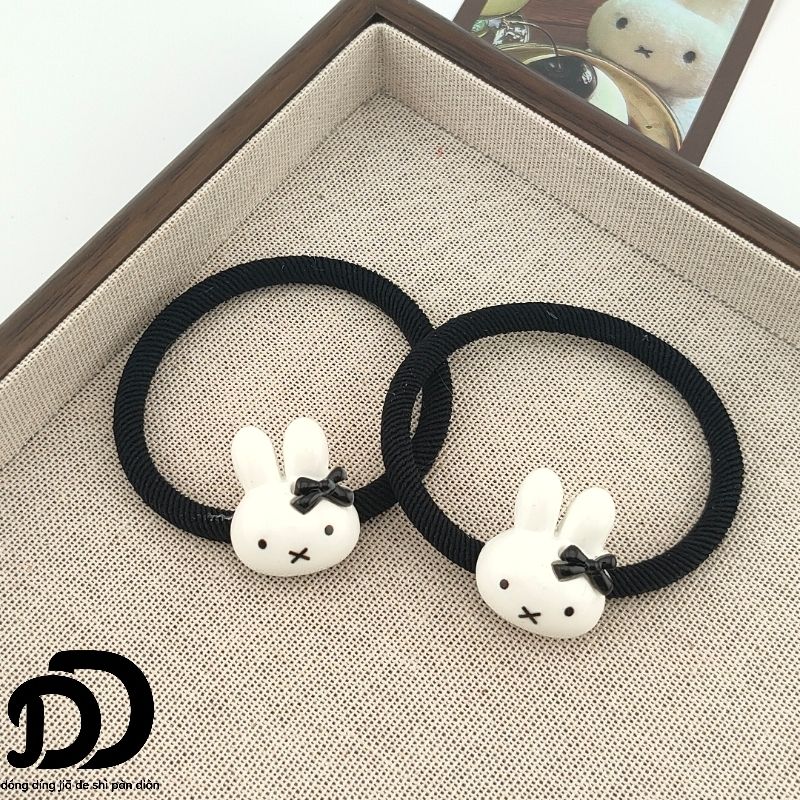 Cute Miffy Bunny Bow Hair Tie, - Tech Hair Accessories ulasan dan harga