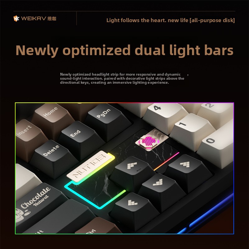 WEIKAV NUT108 Mechanical Keybo - Tech Gaming Accessories ulasan dan harga