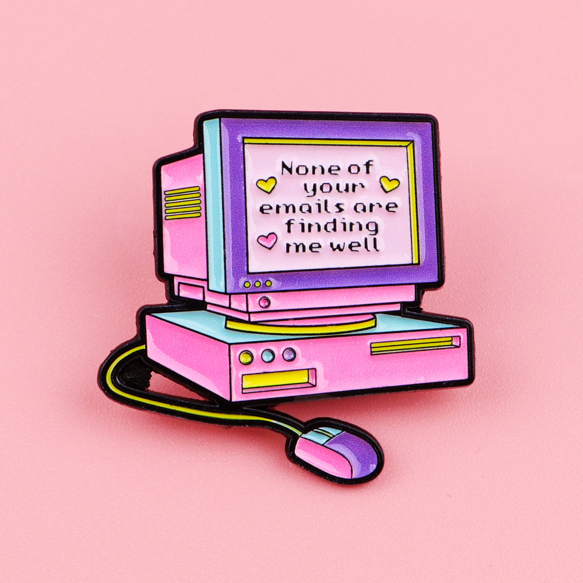 Retro Computer Enamel Pin None - Tech Accessories Backpack ulasan dan harga
