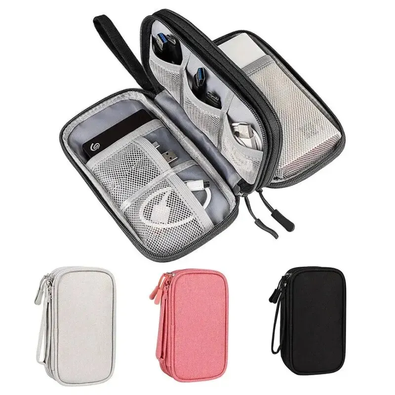 1PCS Grey/Black/Pink/Navy NEW  - Travel Cable Organizer ulasan dan harga
