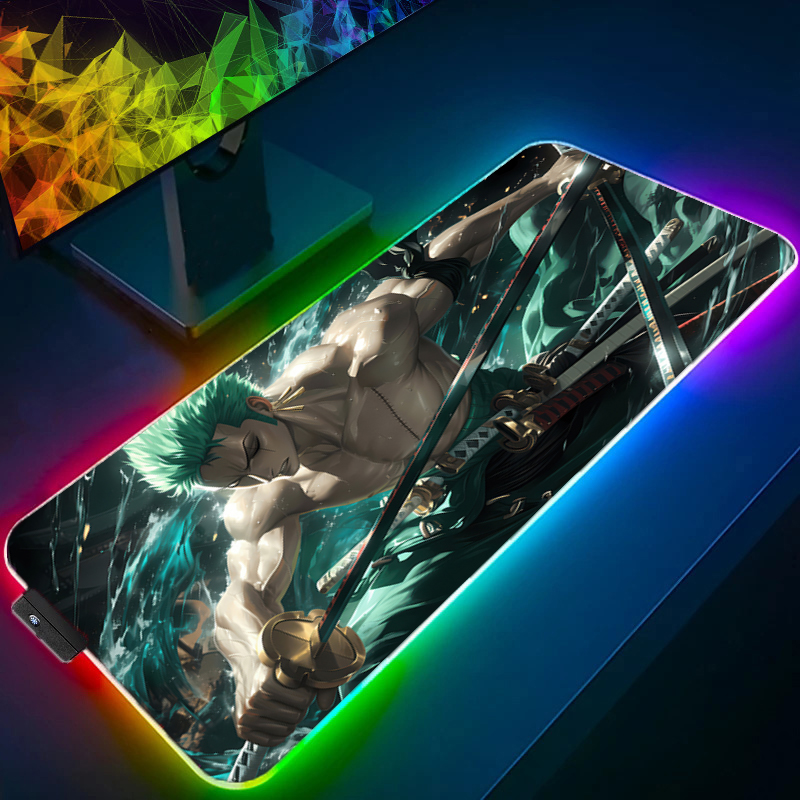 ONE PIECE Zoro Mouse Pad RGB G - Tech Gaming Accessories ulasan dan harga