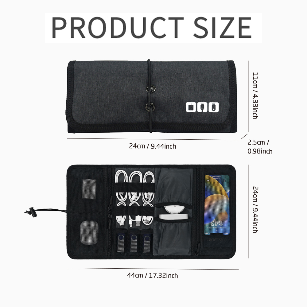 Tech Organizer Bag Cable Stora - Tech Accessories Shop ulasan dan harga