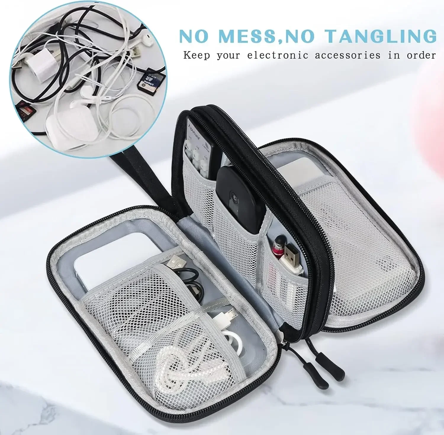 Travel Cable Bag Portable Digi - Travel Cable Organizer ulasan dan harga
