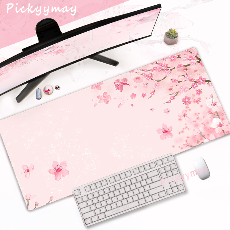 CIFBUY Pink Cherry Blossom Gam - Tech Accessories Desk ulasan dan harga