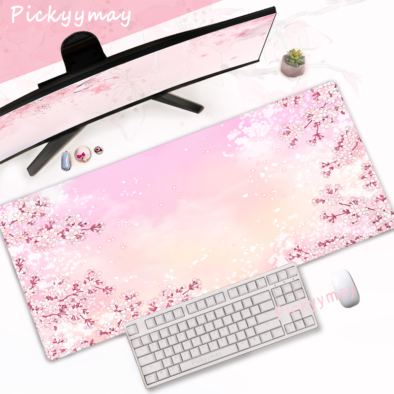 CIFBUY Pink Cherry Blossom Gam - Tech Accessories Desk ulasan dan harga