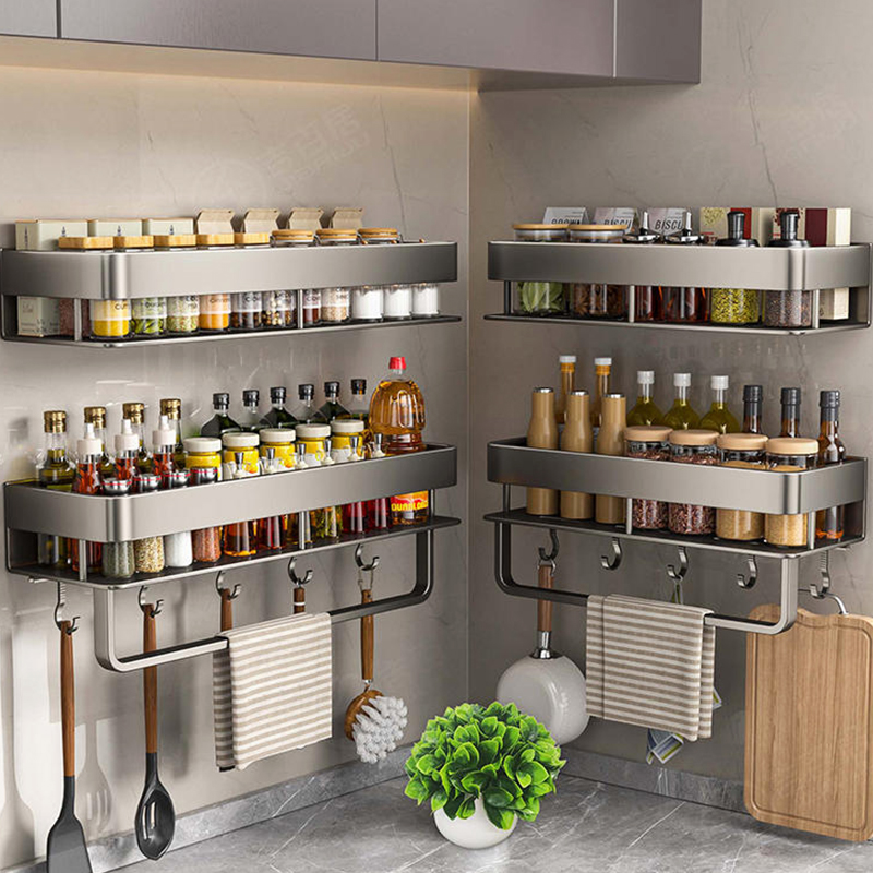 Aluminum Kitchen Rack Kitchen  - Tech Accessories Organizer ulasan dan harga