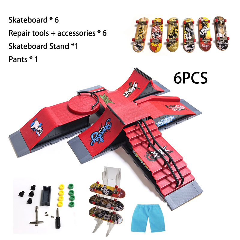 DIY Finger Skatepark 6-in-1 Se - Tech Deck Accessories ulasan dan harga