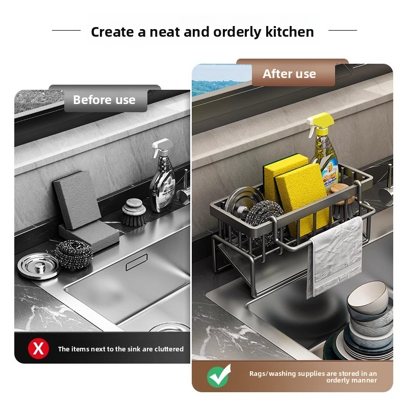 Compact Tap-Mounted Spice Shel - Tech Accessories Organizer ulasan dan harga