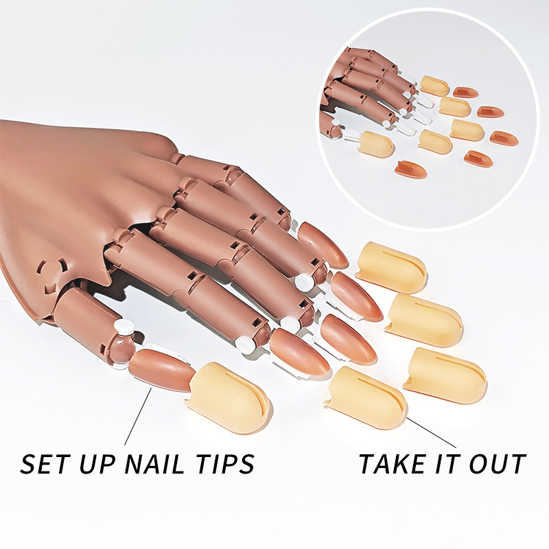 Nail Fake Practice Hand Movabl - Tech Accessories Shop ulasan dan harga