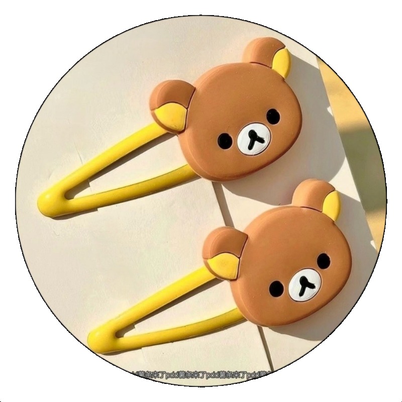 Cute Rilakkuma Cartoon Hair Cl - Tech Hair Accessories ulasan dan harga