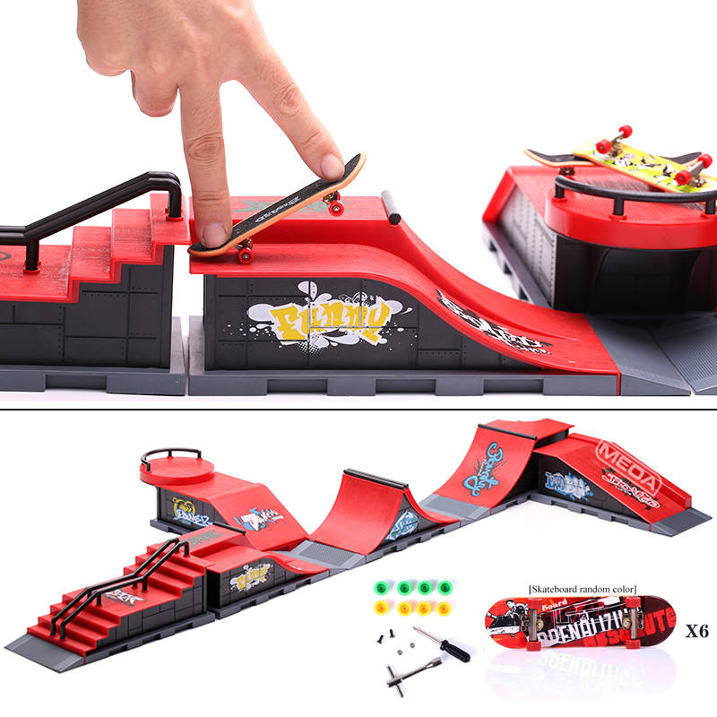 6 In 1 Finger Skateboards DIY  - Tech Deck Accessories ulasan dan harga