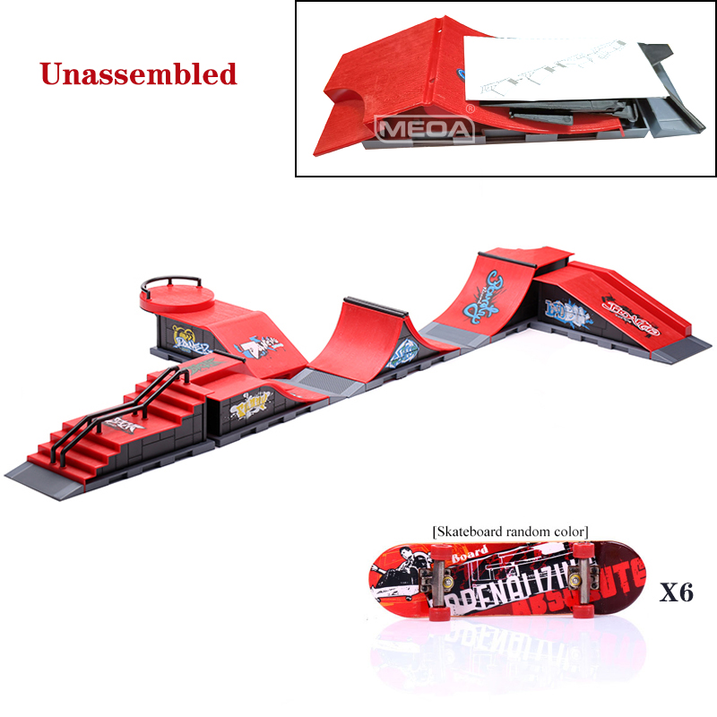 6 In 1 Finger Skateboards DIY  - Tech Deck Accessories ulasan dan harga