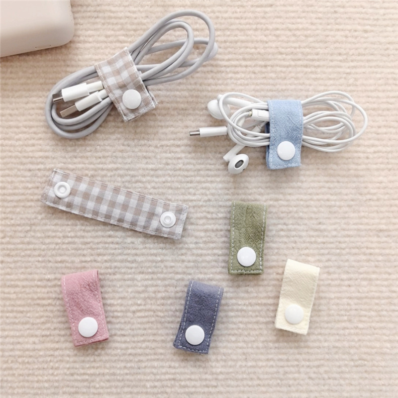 Fabric Cable Organizer Reusabl - Travel Cable Organizer ulasan dan harga