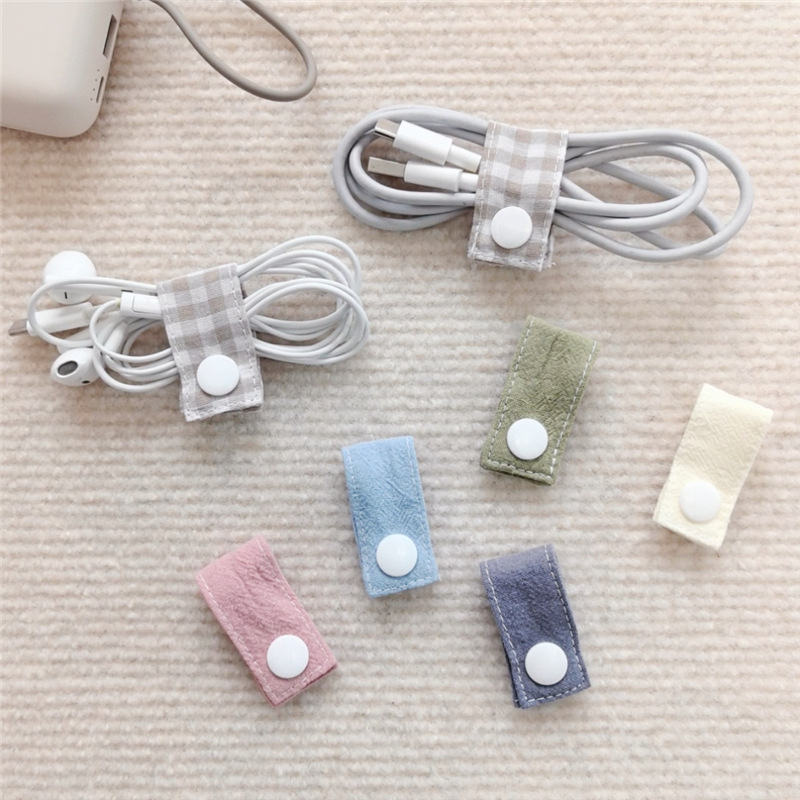 Fabric Cable Organizer Reusabl - Travel Cable Organizer ulasan dan harga
