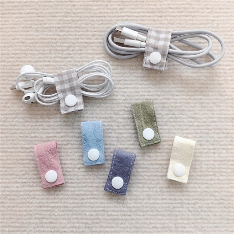 Fabric Cable Organizer Reusabl - Travel Cable Organizer ulasan dan harga