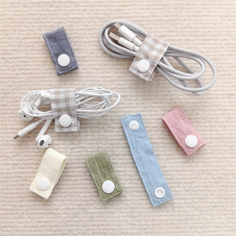 Fabric Cable Organizer Reusabl - Travel Cable Organizer ulasan dan harga