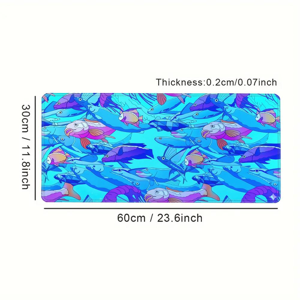 HD Printing Fish Rubber Mouse  - Tech Accessories Desk ulasan dan harga